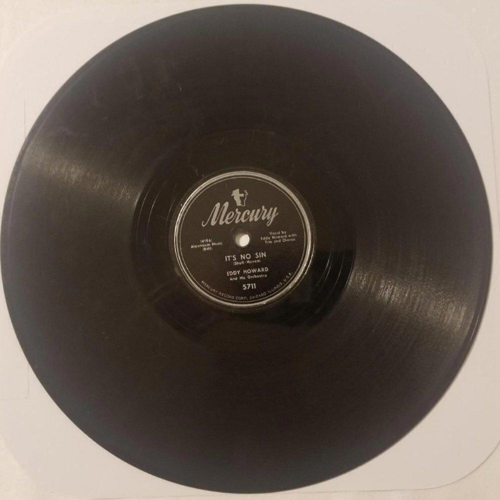 3/$25 Eddy Howard 78 RPM My Wife and I / It’s No Sin Mercury 5711
